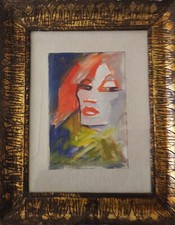 Mino Maccari, olio su tela