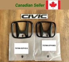 3pc Set Gloss Black Honda 10th