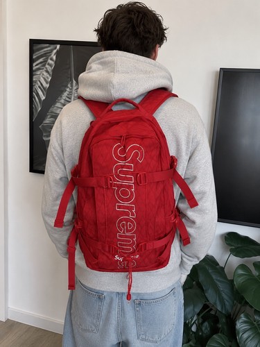 Zaino supreme fw18 rosso - supreme,