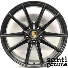 4 CERCHI PORSCHE 992 CARRERA S 20 21 " NERI OPACO ORIGINAL 992601025C 992601025D