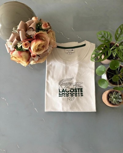 Maglia shirt lacoste bianca - lacoste,