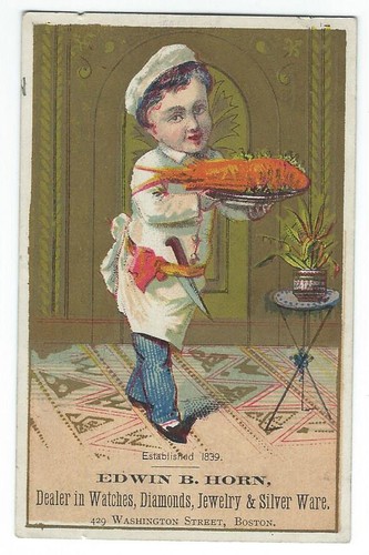 Victorian trade card boy - trade,