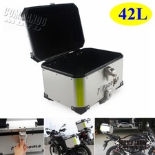Per BMW R1250GS 1200 F800 Harley Moto 42L Bagagliaio Posteriore Bauletto Box Alluminio