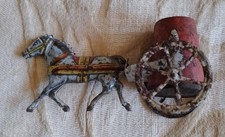 Giocattolo CAVALLO In Latta Vintage 1950 circa, Made In Italy, molto bello!!!