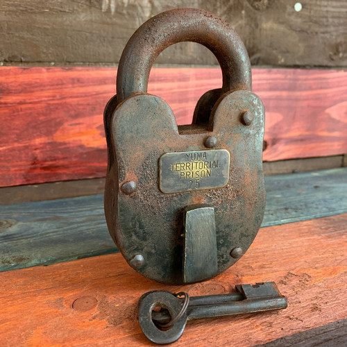 Padlock antique finish yuma - padlock,