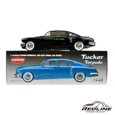 🔥🔥🔥Kyosho 1948 Tucker Torpedo modellino auto pressofuso nero 1:18 HW🔥🔥🔥