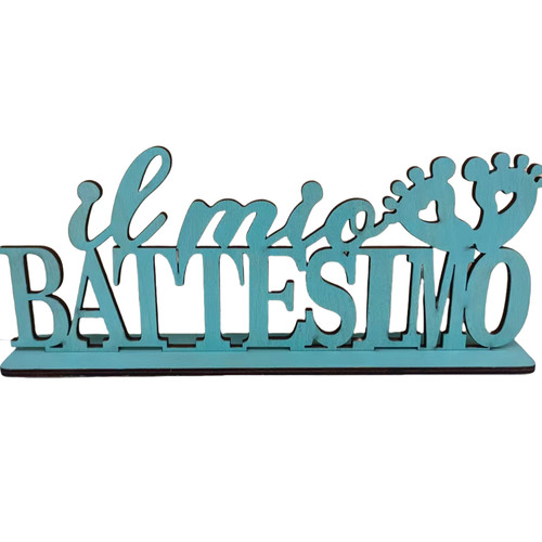 Centrotavolo battesimo legno - battesimo,