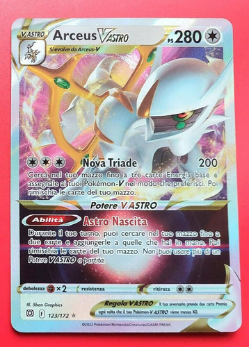 Carta pokemon arceus - pokemon,