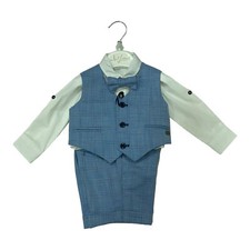 ABITO COMPLETO CERIMONIA BIMBO LES GAMINS LGMP402097N LINO ORIGINALE PE 2023