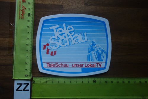 Vecchio adesivo televisione - vecchio,