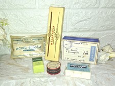 VECCHIE SCATOLETTE FARMACI FARMACIA ALCUNE CON CONTENUTO .DA ESPOSIZIONE 