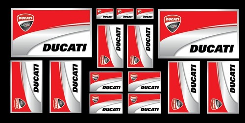 Set adesivi ducati - n.15,