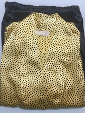 Pigiama da donna "Arianna" in Misto Seta tg. 50, colore giallo/nero 
