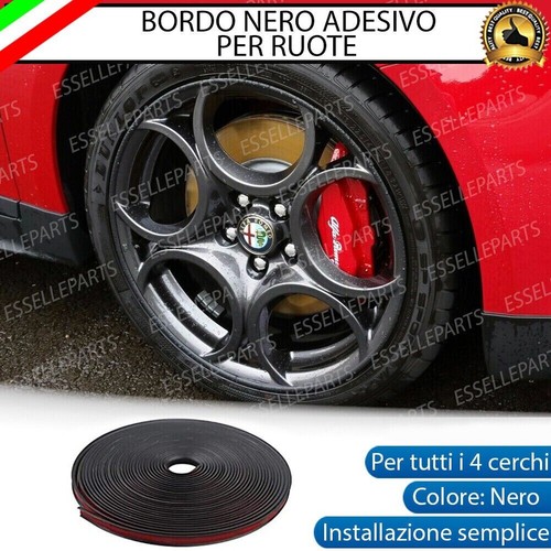 Contorno nero bordo cerchi - nero,