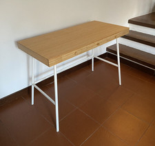 scrivania in bambù 102 x 49cm e raccoglicavi