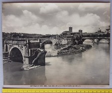 Roma - Foto d'epoca, Alinari N° 6262 " Ponte Rotto e dei quattro capi "