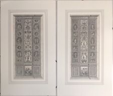 Antiche Stampe 12 Logge Vaticano Raffaello Choffard 1785