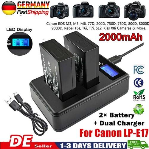 2000mah e17 per canon - 2000mah,