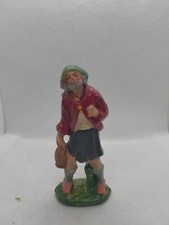 Statuina presepe in Bachelite/celluloide  made in italy anni 40/50 circa 10 cm