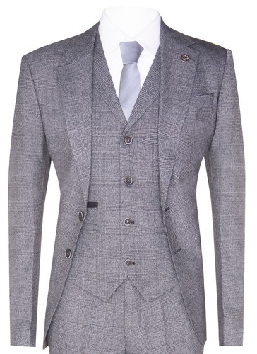 Uomo grigio pezzi abito - uomo, 3