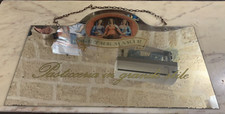 VINTAGE SPECCHIO PUBBLICITARIO LE TRE MARIE PASTICCIERIA IN GRANDE STILE
