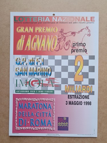 Locandina lotteria agnano - locandina,