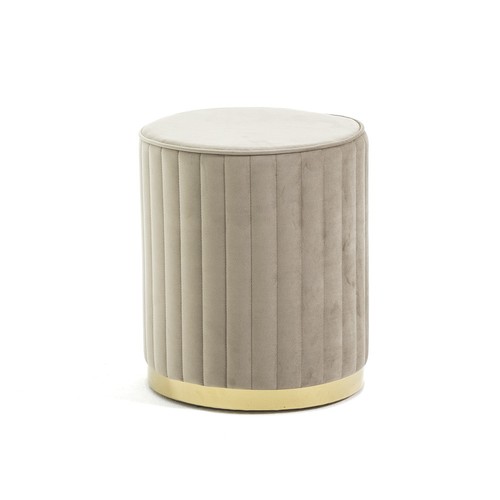 Pouf velluto poggiapiedi base - velluto,