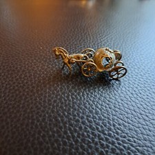 carrozza con cavallo - argento 800 - 15 grammi ca.