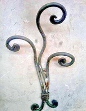 APPENDIABITI IN FERRO PIENO FORGIATO E BATTUTO A MANO MOD. LISA