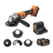 Smerigliatrice mola angolare 115 + 125 mm a batteria 18V brushless 4.0 ah AEG