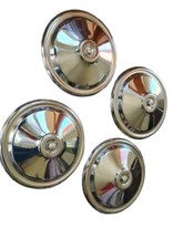 Kit Coppe Ruota Fiat 500 F L In Acciaio Complete di bullone cromato alta qualità