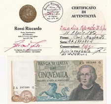 5000 LIRE COLOMBO II TIPO 11