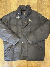 Fay Giacca Gilet Ema Piumino Tg XL Made Italy Vintage Cappotto Nero Ganci Vtg