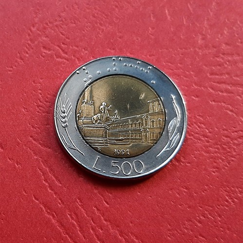 500 lire 1991 bimetallico - lire,