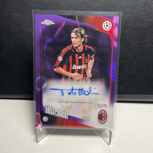 Paolo maldini auto topps - auto,