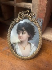 Dipinto smaltato miniatura XIX
