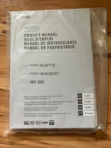 Yamaha psr e373 - psr-e373, psr-ew310