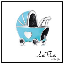 Charm Carrozzina Bebè Azzurra