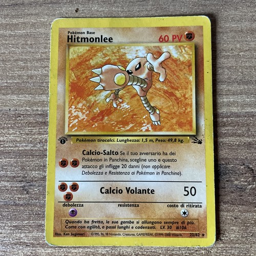 Hitmonlee carta pokemon - 22/62,