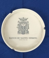 Posacenere Plastica vintage Banco Di Santo Spirito Roma ashtray Tobacciana
