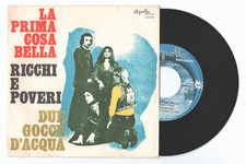7" RICCHI E POVERI 45 giri LA PRIMA COSA BELLA Apollo ITALY 1970 NM