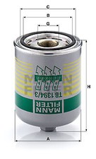 1394 mann filter - tb, x