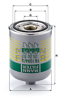 1394 mann filter - tb, x