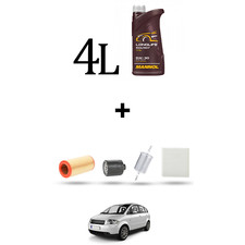 HOFFCAR Kit tagliando 4 FILTRI