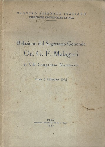 Relazione del segretario - del,