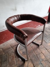 Sedia Anni 70 Tubolare Cromato