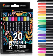 20 Pennarelli per Tessuti E