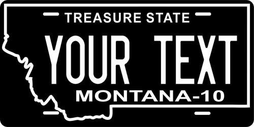 Targa montana nera - montana, bianca