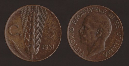 Centesimi 1931 spiga - centesimi,