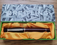 [Nuovo con scatola] Orologio BREITLING novità marrone scuro/nero logo penna rollerball